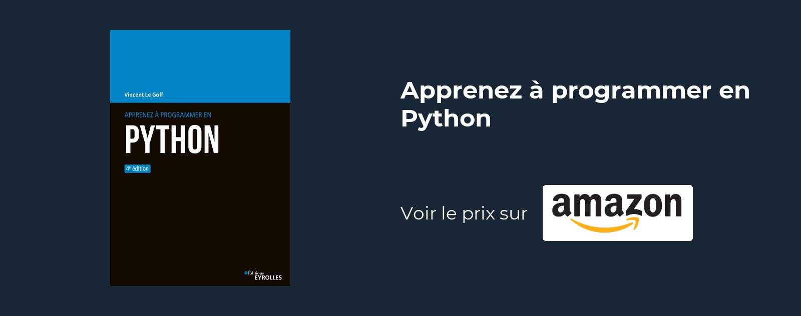 Apprenez a programmer en python