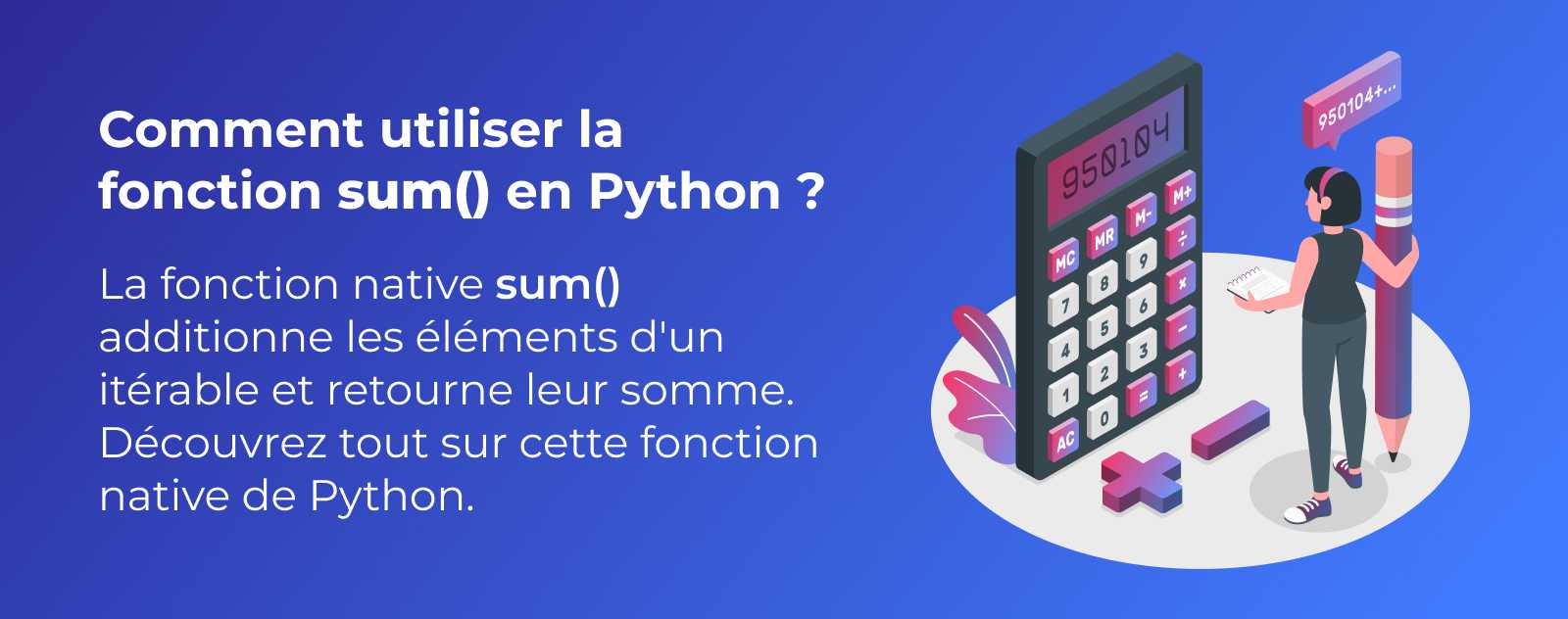 La fonction sum() en Python