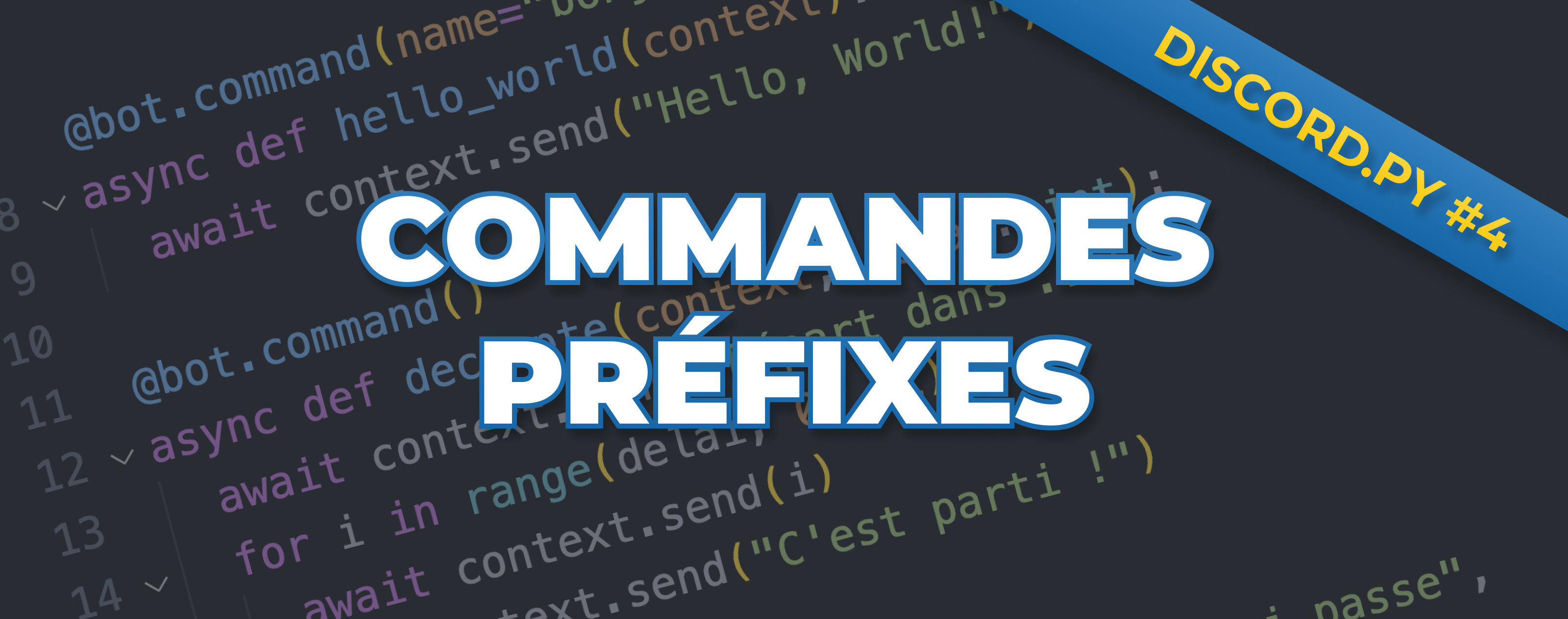 Comment créer des Commandes (préfixes) ?