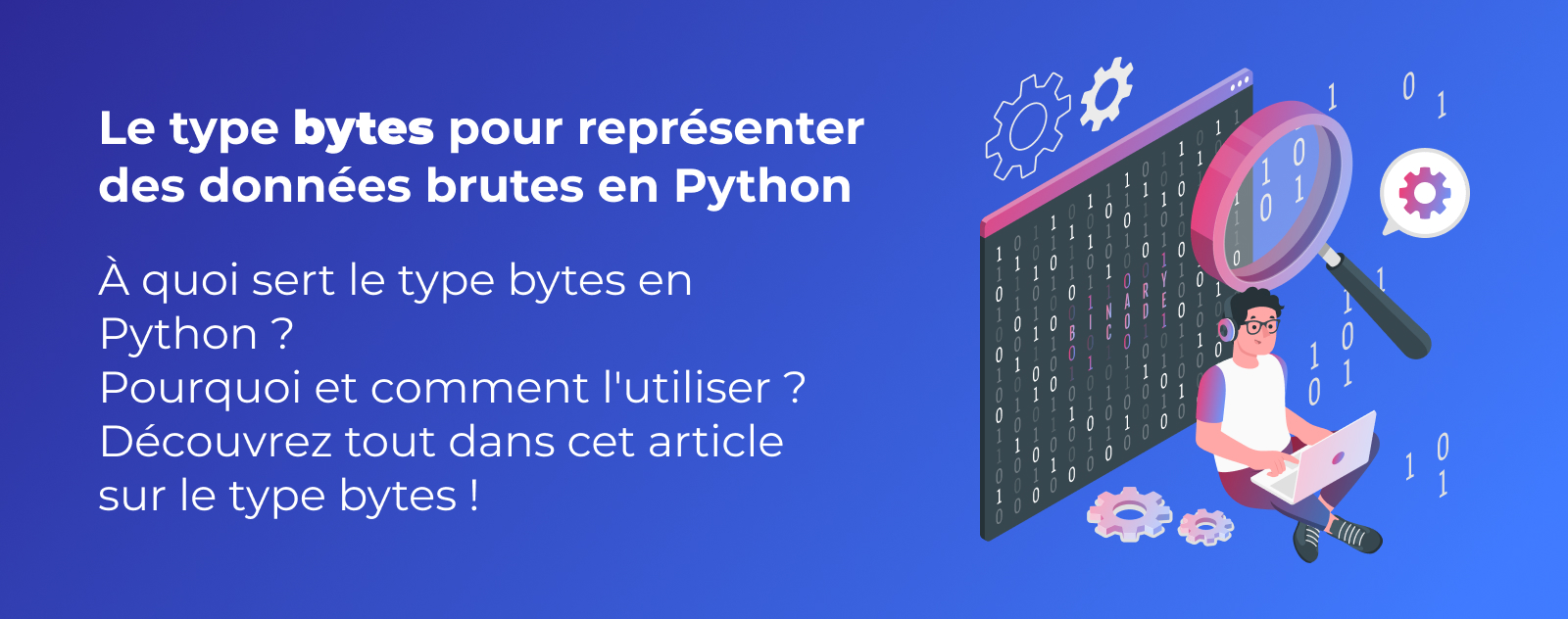 Le type bytes pour représenter des données brutes